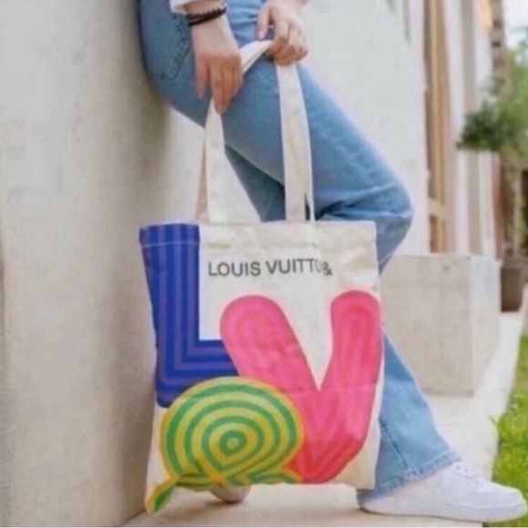 Louis Vuitton Shenzhen 2021 Eco Canvas Tote Bag Exhibition Limited Edition - Picture 2 of 4